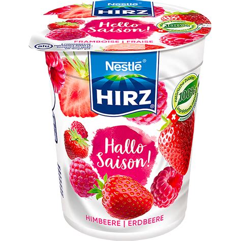 Kaufen Hirz Saison Joghurt Himbeere Erdbeere Migros