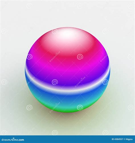 Rainbow Sphere Stock Illustration Illustration Of Funky 4384557