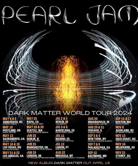 Pearl Jam Dark Matter World Tour 2024 13 May 2024 Golden 1 Center