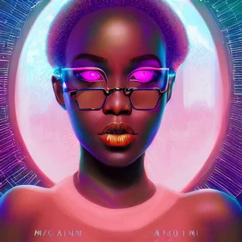 African Bbw Neon Queen Science Fiction Highly Stable Diffusion