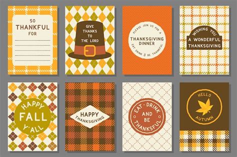 Premium Vector | Happy thanksgiving card template