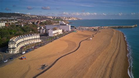 Folkestone and White cliffs of Dover - Drone Photography