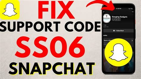 How To Fix Snapchat Support Code Ss Gauging Gadgets