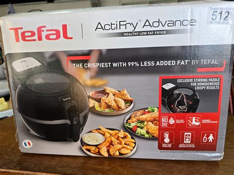 Boxed Tefal Actifry Advance Low Fat Fryer Appears Complete With All Paperwork And In Clean Condition