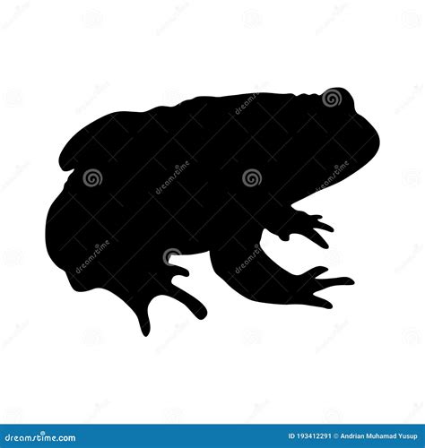 Toad Silhouette Cartoon Vector Cartoondealer