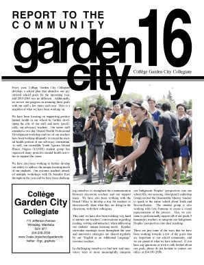 Fillable Online Every year, College Garden City Collegiate Fax Email Print - pdfFiller