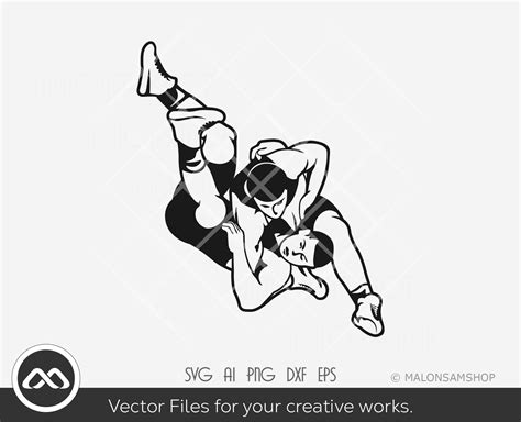 Wrestling SVG Silhouette 4 Wrestling Svg Wrestler Svg - Etsy Canada