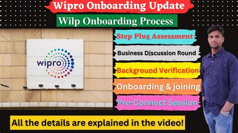 Wipro Wilp Onboarding Process Step Plus Assessment BGV Joining