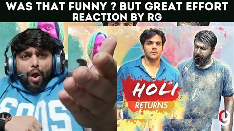 Holi Returns Ashish Chanchlani FESTIVAL OF COLORS COMEDY