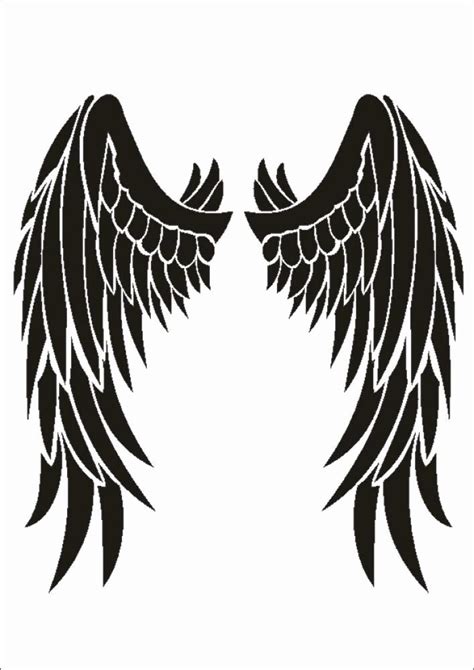 Angel Wing Stencil Printable