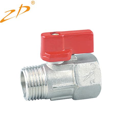 Female Male Threaded Brass Mini Ball Valve 14 For Water Air Oil And Gas Threaded Ball Valve