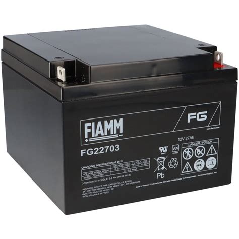 Fiamm Blei Akku FG22703 12V 27Ah Pb M5 Schraubanschluss