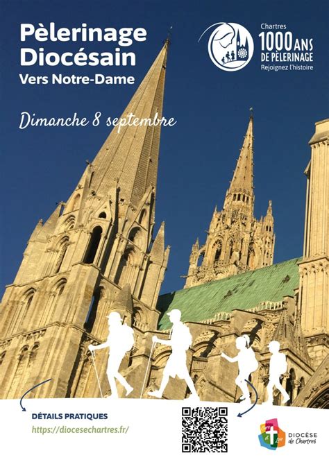 Pèlerinage diocésain vers Notre Dame 8 septembre Diocèse de Chartres