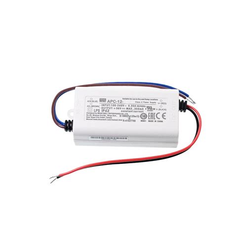 Amazon Mean Well APC 12W 9 36V 350mA LED Driver APC 12 350 AC DC