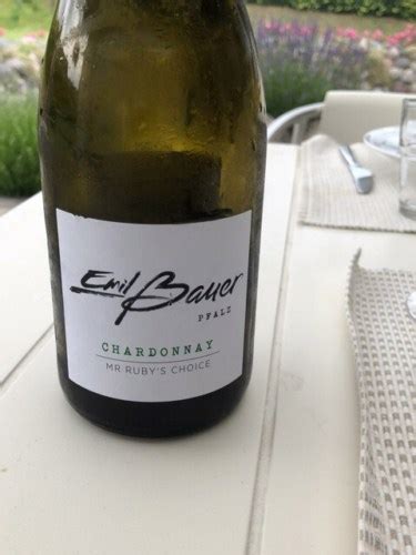 Emil Bauer Söhne Mr Ruby s Choice Chardonnay Vivino US