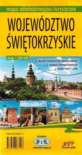 Wi Tokrzyskie Mapa Turystyczna Sk Adana Bik