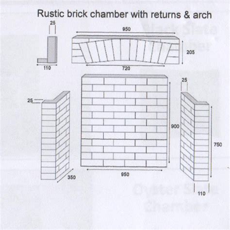 Rustic Brick Fireplace Chamber With Top Arch And Returns