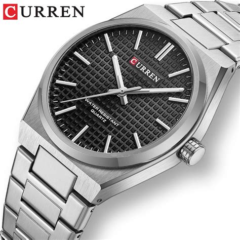 Curren Reloj De Pulsera De Cuarzo Para Hombre Cron Grafo Con Correa De