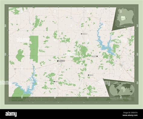 Sassandra Marahoue district de Côte d Ivoire Ouvrez la carte des rues