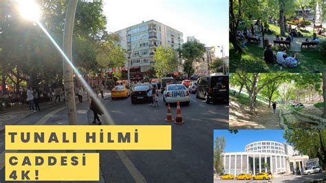 TUNALI HİLMİ CADDESİ 4K Tüm Sokaklar Seğmenler Parkı Kuğulu Park