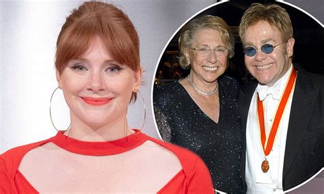 Bryce Dallas Howard Claims Sir Elton John Had Toxic Relationship With