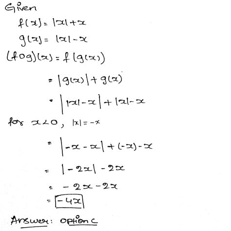 Let F G R→ R Be Two Functions Defined As F X X X And G X X X ∀ X∈ R The