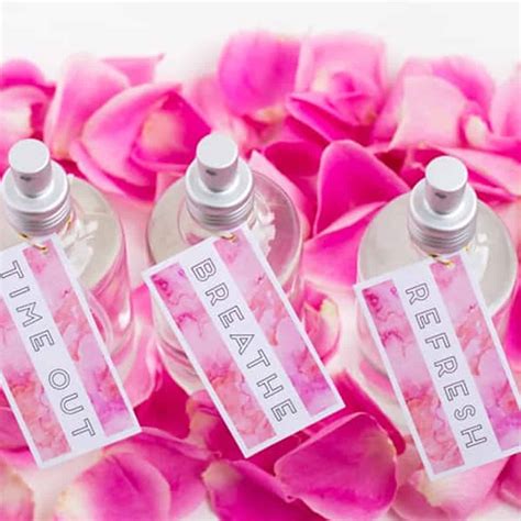 Rose Water Spray DIY | Face Mist + Free Gift Tags