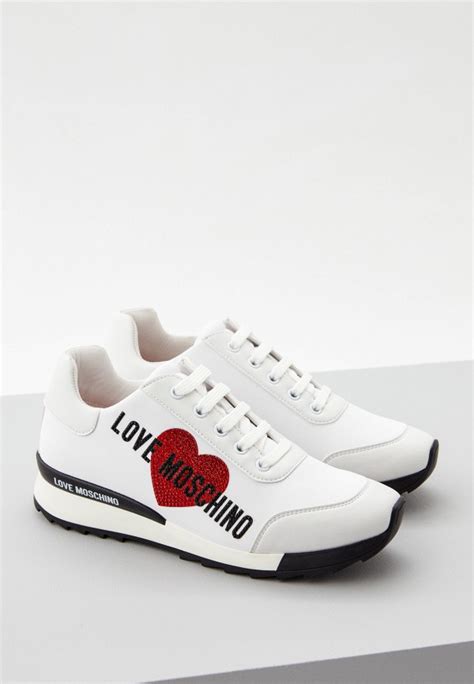 Кроссовки Love Moschino, цвет: белый, RTLABH401301 — купить в интернет ...