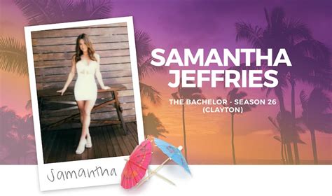 Paradise Profile Catch Up With Samantha Jeffries Of The Bachelor