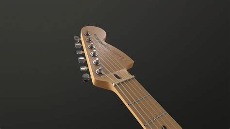 Fender Deluxe Stratocaster Guitar D Model By Vernik