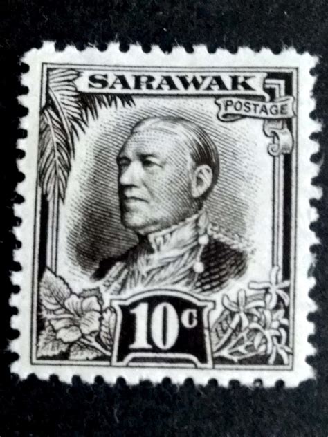 Sarawak Malaya Sir Charles Vyner Brooke C V Mlh Stamp