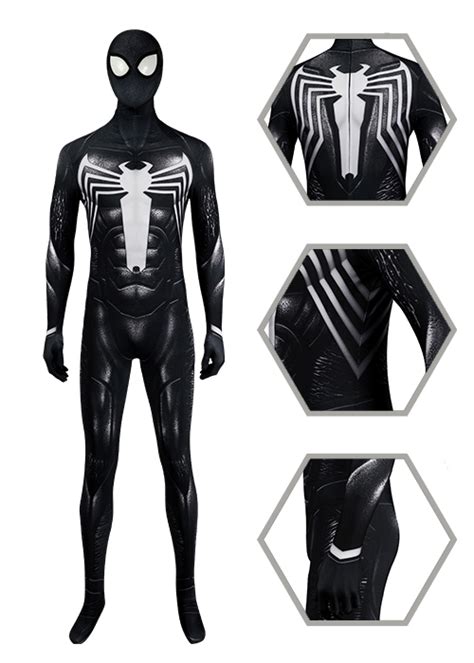 Venom Costume Bodysuit Marvel Spiderman 2 Suit Cosplay-Chaorenbuy