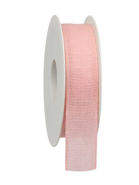 Taftband aus Baumwolle rosa 25 mm breit günstig kaufen