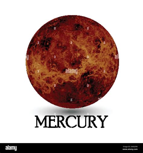 Planet Mercury Illustration Vector Stock Vector Image And Art Alamy