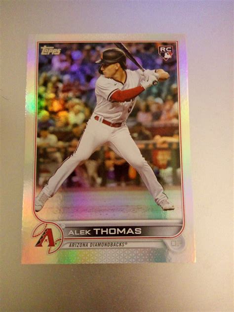 Alek Thomas Topps Update Rainbow Foil Rookie Card No Us Ebay