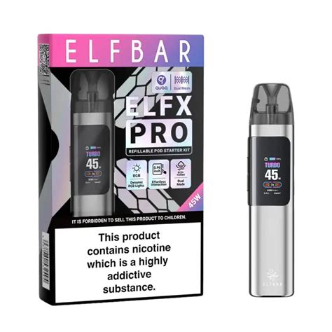 elfbar elfx pro pod kit nur  kompatibel elfx pod