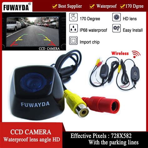 Fuwayda Sem Fio C Mera De Vis O Traseira Do Carro Reversa Cor Ccd Hd