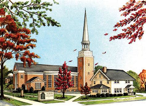 Albion College Goodrich Chapel Color Albion Michigan By Michigan