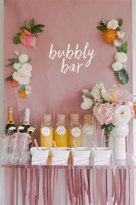 Mimosa Bar Bridal Bridal Brunch Mimosa Party Bridal Luncheon Brunch Party Decorations