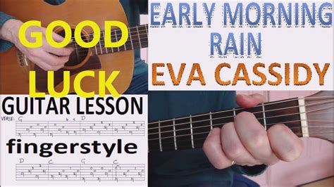 Early Morning Rain Eva Cassidy Fingerstyle Guitar Lesson Youtube