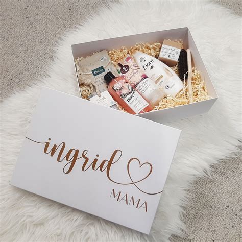 Geschenkbox Mit Name Und Titel Geschenkkarton Schwarz Wei