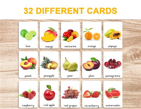 Fruit Flash Cards Printables Printable Flash Cards Free Printable