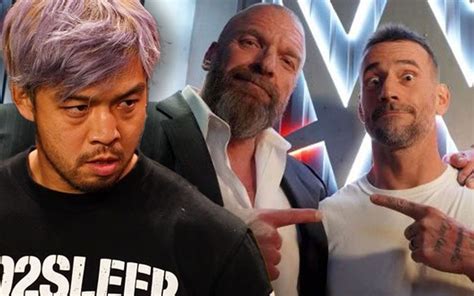 Kenta Takes A Jab At Cm Punk S Triple H Pointing Pose Amid Backstage