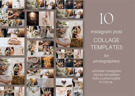 Photography Instagram Collage Template Instagram Carousel - Etsy