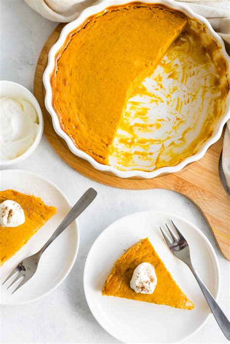 Easy Crustless Pumpkin Pie Gluten Free Dairy Free Dish By Dish