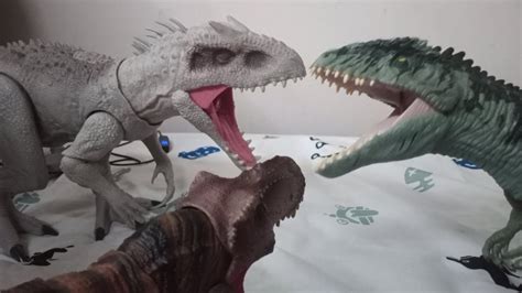 Rexy Vs Giganotosaurus Vs Indominus Rex YouTube