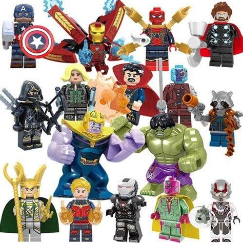 Lucyany 16 Pièces Les Avengers 4 Blocs De Construction Mini Briques