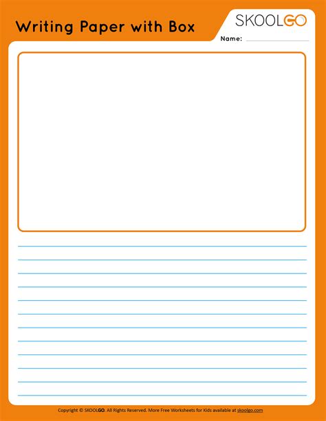 Free Printable Lined Paper With Picture Box