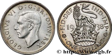 ROYAUME UNI 1 Shilling Georges VI England Reverse 1938 Fwo 815678 Monde