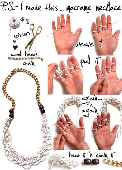 Diy Rope Necklace Tutorials Pretty Designs